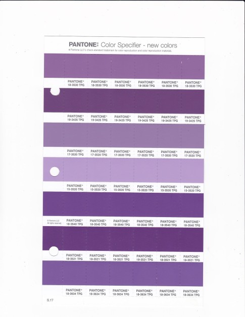 PANTONE 18-3530 TPG Lavender Crystal Replacement Page (Fashion, Home & Interiors)