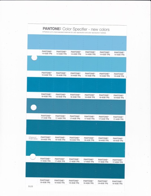 PANTONE 17-4530 TPG Barrier Reef Replacement Page (Fashion, Home & Interiors)