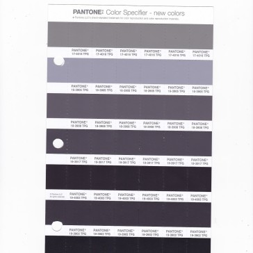 PANTONE 19-4003 TPG Black Onyx Replacement Page (Fashion, Home & Interiors)