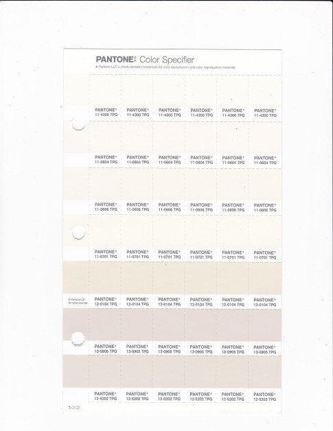 PANTONE 11-0606 TPG Pristine Replacement Page (Fashion, Home & Interiors)