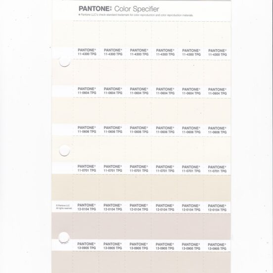 PANTONE 11-0606 TPG Pristine Replacement Page (Fashion, Home & Interiors)