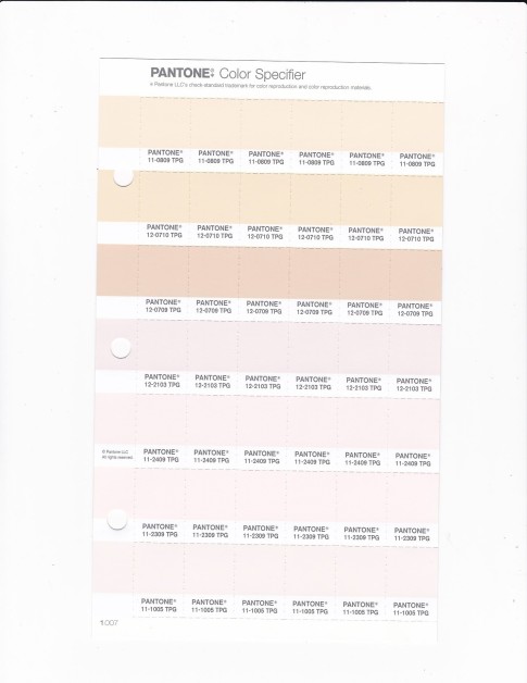 PANTONE 12-0710 TPG Shortbread Replacement Page (Fashion, Home & Interiors)