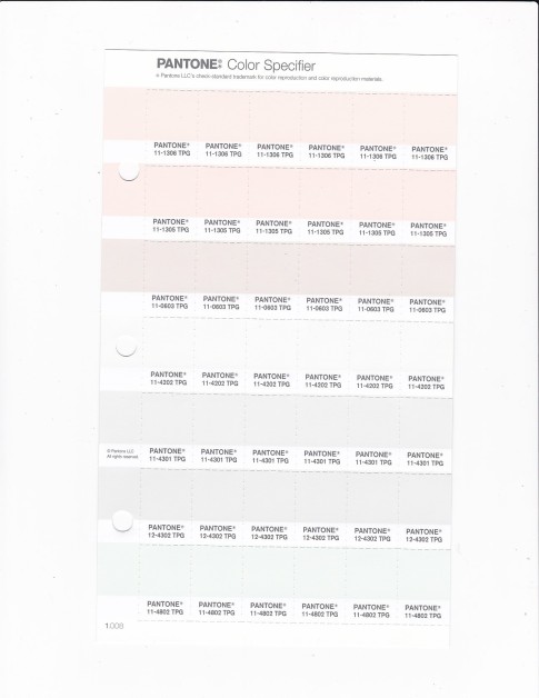 PANTONE 11-0603 TPG Pastel Parchment Replacement Page (Fashion, Home & Interiors)