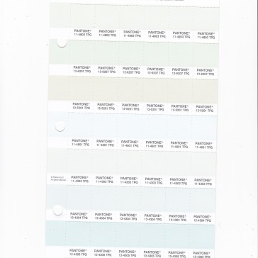 PANTONE 12-6207 TPG Frost Shower Replacement Page (Fashion, Home & Interiors)