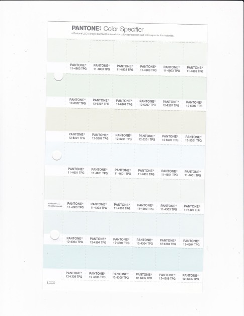 PANTONE 12-6207 TPG Frost Shower Replacement Page (Fashion, Home & Interiors)