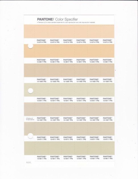 PANTONE 12-0817 TPG Apricot Gelato Replacement Page (Fashion, Home & Interiors)