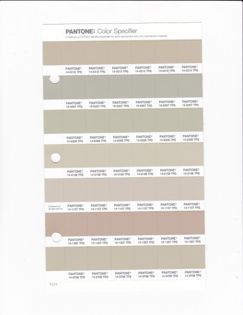 PANTONE 14-0108 TPG Castle Wall Replacement Page (Fashion, Home & Interiors)