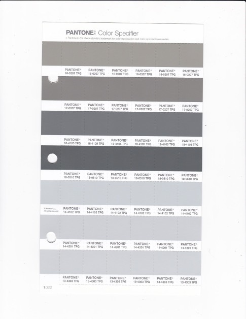 PANTONE18-0510 TPG Castor Gray  Replacement Page (Fashion, Home & Interiors)