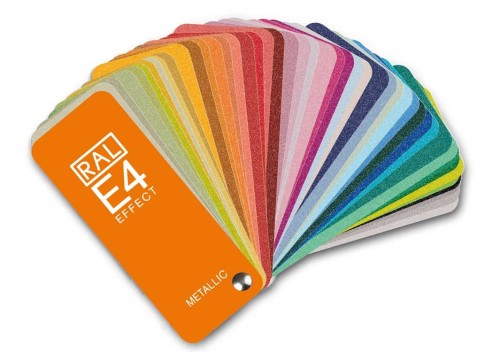 RAL E4 Colour Fan Deck, 70 RAL EFFECT Metallic Colours Shade Card