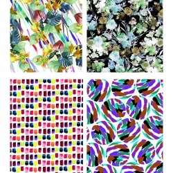 Prints Pattern | Flowers & Abstracts Book Incl 2 DVD (Layered Files)