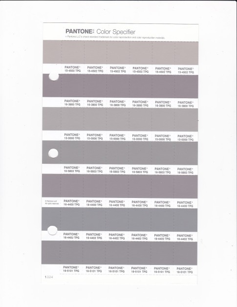 PANTONE 16-4400 TPG Mourning Dove Replacement Page (Fashion, Home & Interiors)