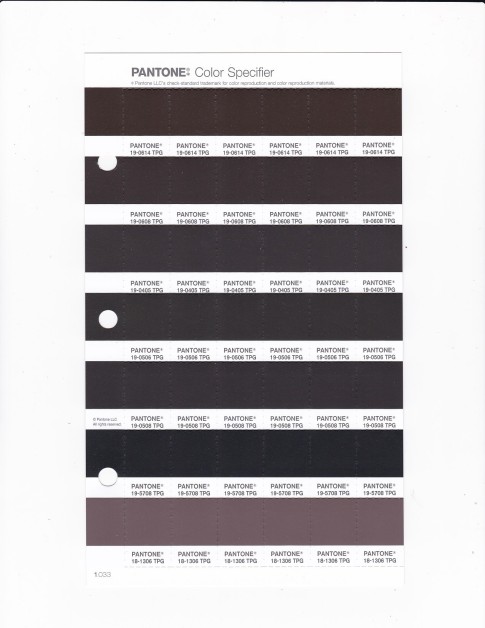 PANTONE 19-0506 TPG Black Ink Replacement Page (Fashion, Home & Interiors)
