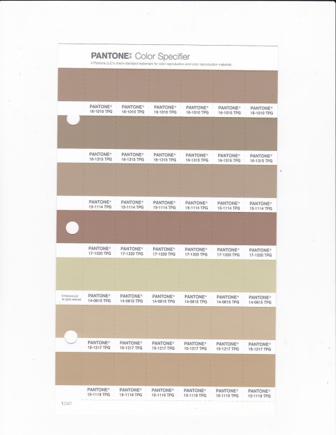 PANTONE 15-1119 TPG Taos Taupe Replacement Page (Fashion, Home & Interiors)