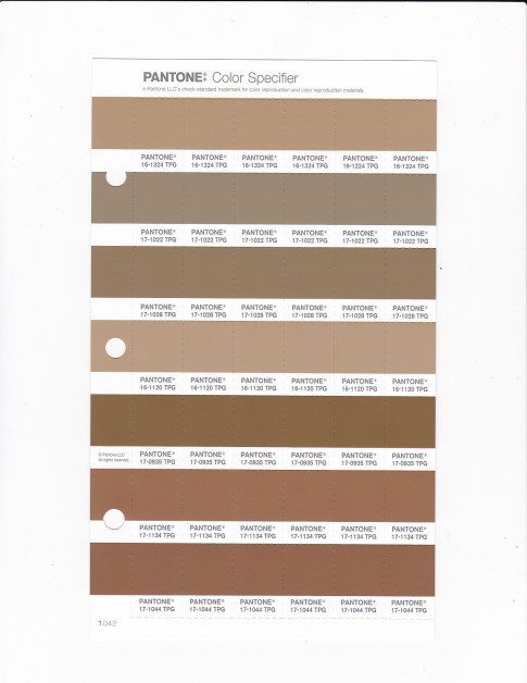 PANTONE 16-1324 TPG Lark Replacement Page (Fashion, Home & Interiors)