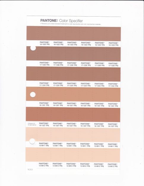 PANTONE 17-1226 TPG Tawny Brown Replacement Page (Fashion, Home & Interiors)