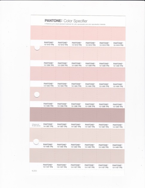 PANTONE 13-1107 TPG Whisper Pink Replacement Page (Fashion, Home & Interiors)