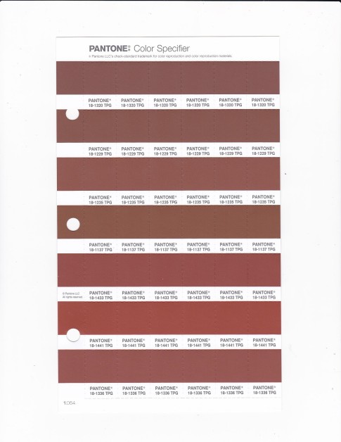 PANTONE 18-1229 TPG Carob Brown Replacement Page (Fashion, Home & Interiors)