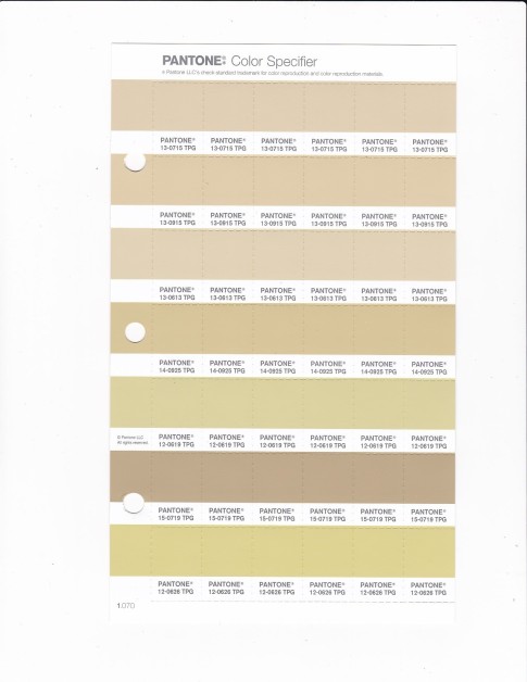 PANTONE 13-0915 TPG Reed Yellow Replacement Page (Fashion, Home & Interiors)
