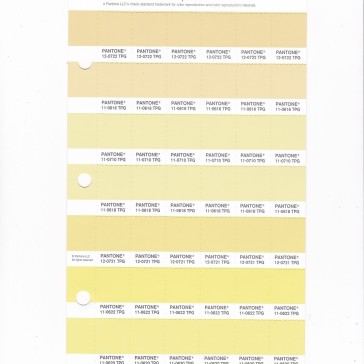PANTONE 11-0622 TPG Yellow Iris Replacement Page (Fashion, Home & Interiors)