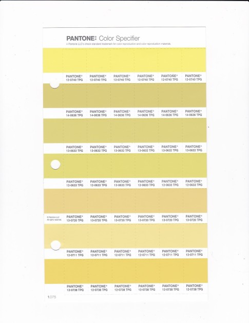 PANTONE 12-0711 TPG Lemon Meringue Replacement Page (Fashion, Home & Interiors)