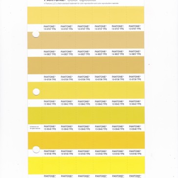 PANTONE 12-0643 TPG Blazing Yellow Replacement Page (Fashion, Home & Interiors)