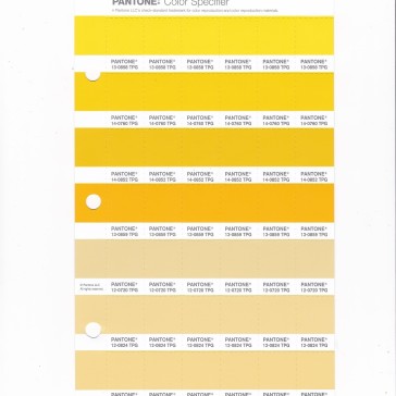 PANTONE 12-0720 TPG Mellow Yellow Replacement Page (Fashion, Home & Interiors)
