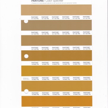 PANTONE16-1133 TPG Mustard Gold Replacement Page (Fashion, Home & Interiors)