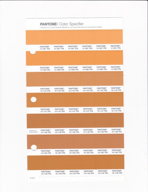 PANTONE 16-1140 TPG Yam Replacement Page (Fashion, Home & Interiors)