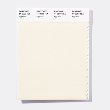 Pantone 11-0203 TSX Eggwhite  Polyester Swatch Card