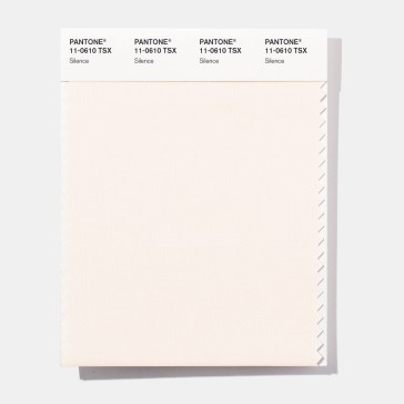 Pantone 11-0610 TSX Silence Polyester Swatch Card