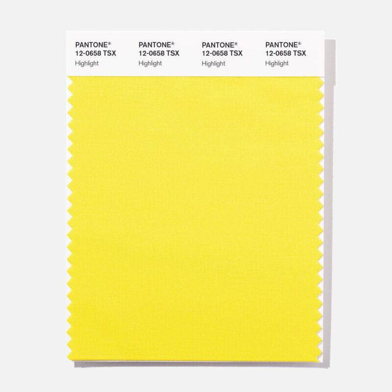 Pantone 12-0658 TSX Highlight Polyester Swatch Card