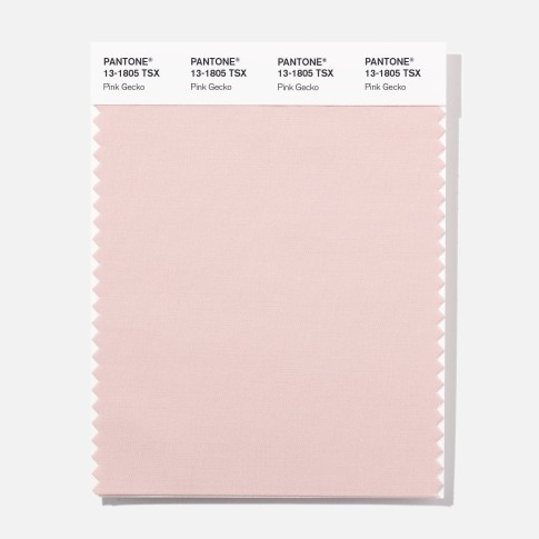 Pantone 13-1805 TSX Pink Gecko Polyester Swatch Card