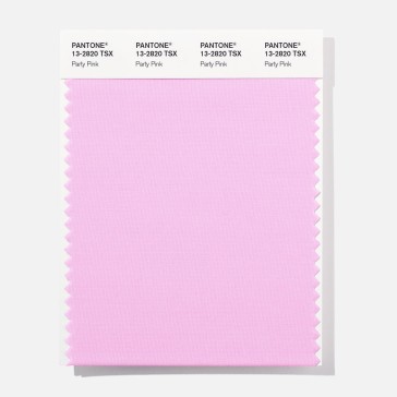 Pantone 13-2820 TSX Party Pink Polyester Swatch Card