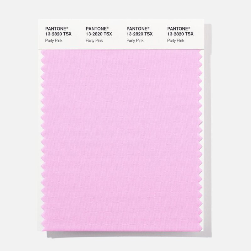 Pantone 13-2820 TSX Party Pink Polyester Swatch Card