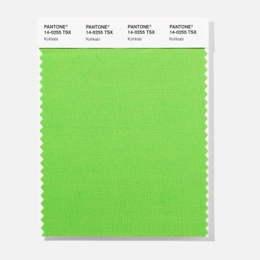 Pantone 14-0255 TSX Kohirabi Polyester Swatch Card