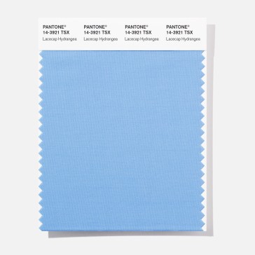 Pantone 14-3921 TSX Lacecap Hydr Polyester Swatch Card