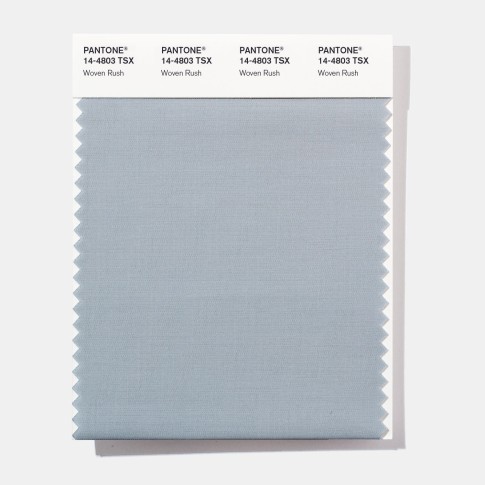 Pantone 14-4803  TSX Woven Rush Polyester Swatch Card