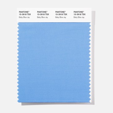 Pantone 15-3918 TSX  Baby Blue Ja Polyester Swatch Card