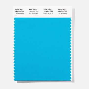 Pantone 15-4333  TSX  Out of the B Polyester Swatch Card
