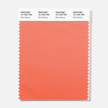 Pantone 16-1534 TSX Blush Beauty Polyester Swatch Card