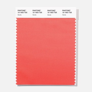 Pantone 16-1663 TSX Siesta Polyester Swatch Card
