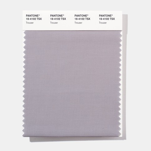 Pantone 16-4102 TSX  Trouser Polyester Swatch Card