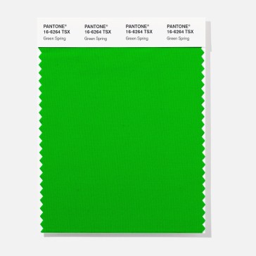 Pantone 16-6264 TSX Green Spring Polyester Swatch Card