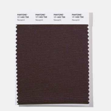 Pantone 17-1402 TSX  Newsprint Polyester Swatch Card