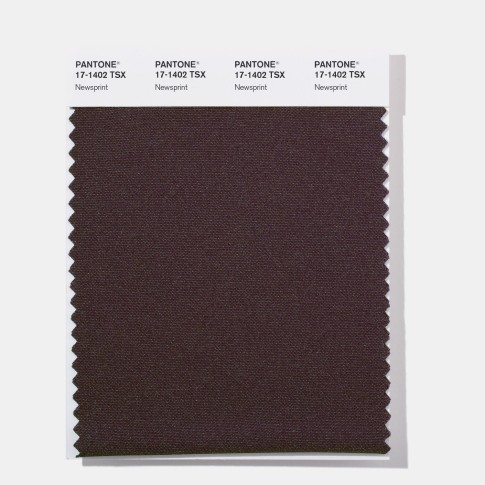 Pantone 17-1402 TSX  Newsprint Polyester Swatch Card