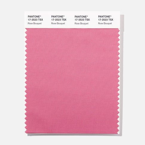 Pantone 17-2523 TSX  Rose Bouquet  Polyester Swatch Card