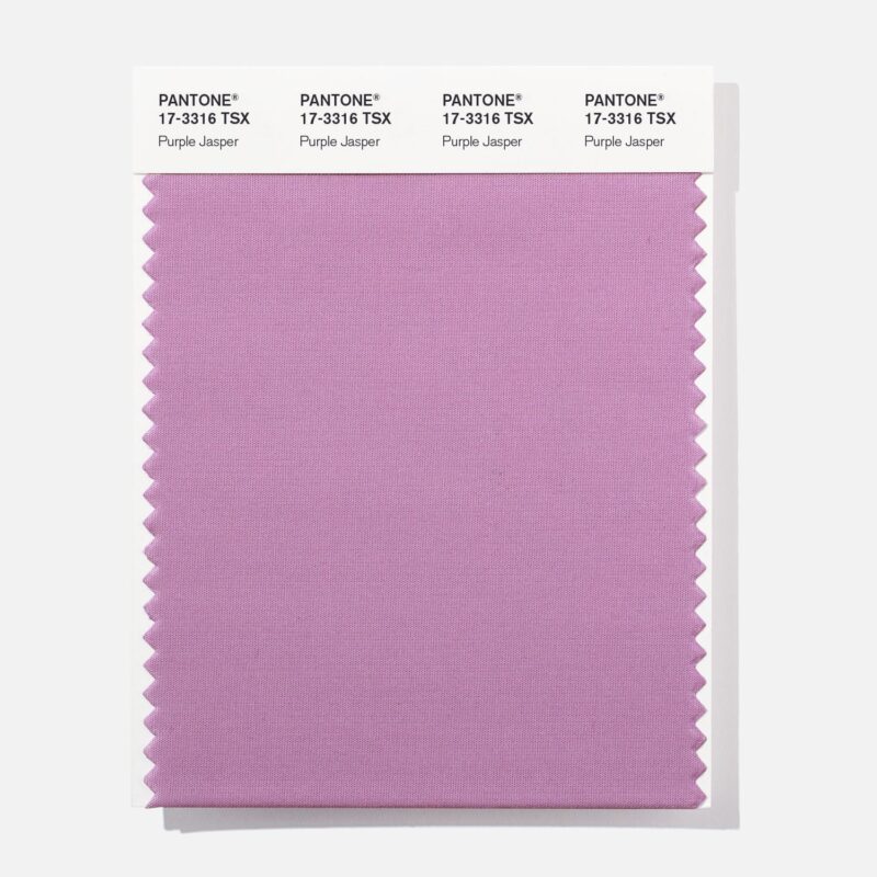Pantone 17-3316 TSX Purple Jaspe Polyester Swatch Card