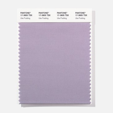 Pantone 17-3805 TSX  Ube Pudding Polyester Swatch Card