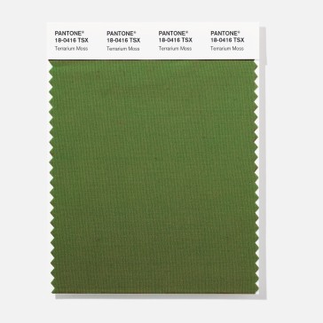 Pantone 18-0416 TSX  Terrarium Mo Polyester Swatch Card