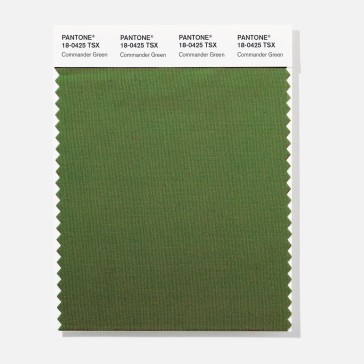 Pantone 18-0425 TSX  Commander Gr Polyester Swatch Card